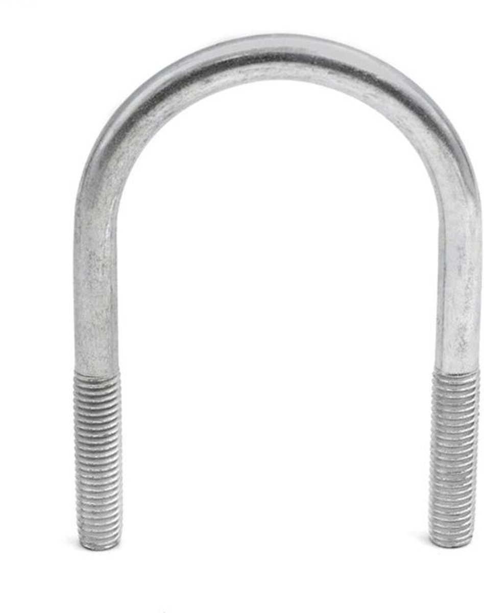 4 x Beugelschroef M10 - 90 mm - Ã˜ 40 mm - Galvanisch Verzinkt