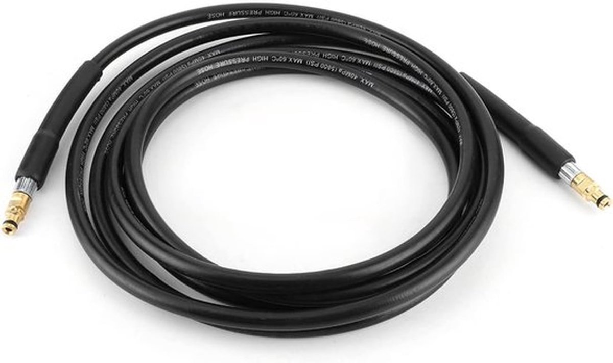 Hogedrukreinigerslang - 6m - Hogedrukreiniger waterslang - Vervangende slang - Duurzaam - Geschikt voor Karcher K2/K3/K4/K5 en andere modellen - Zwart