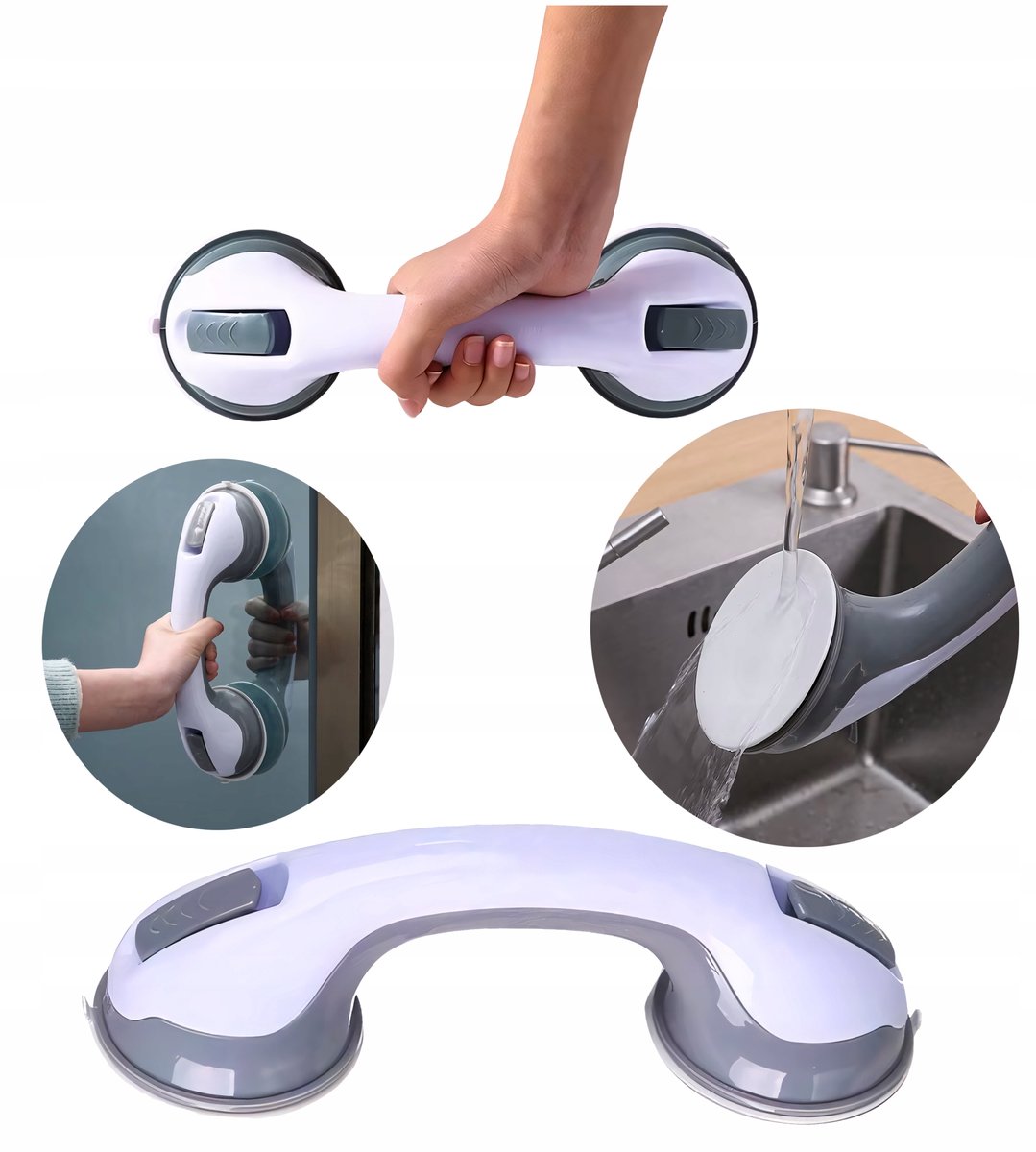 Badkamer Handgreep met Zuignappen - Veiligheid & Stabiliteit