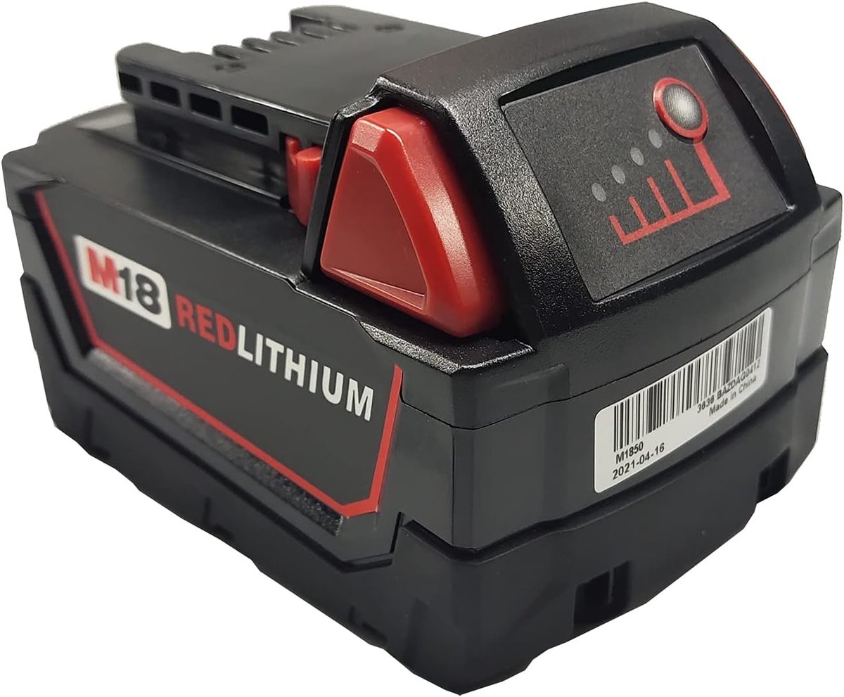 18V 5000mAh 5.0A Replacement Battery for Milwaukee M18B5 M18B4 C18B Li18 M18 48-11-1811 48-59-1807 48-59-1806 - ShopVlot
