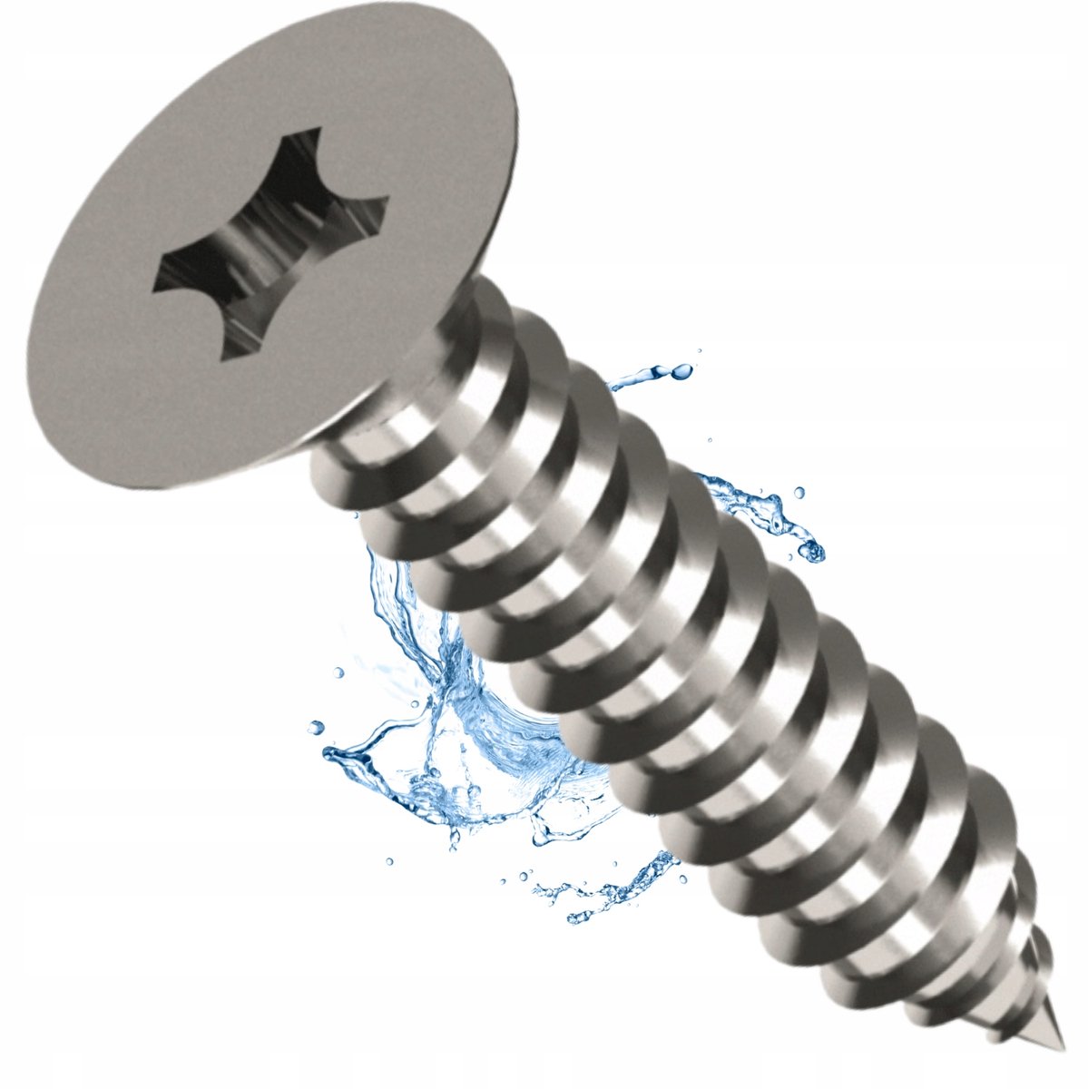 Roestvrijstalen schroef DIN 7982, 2,9x19 mm, Inox A2