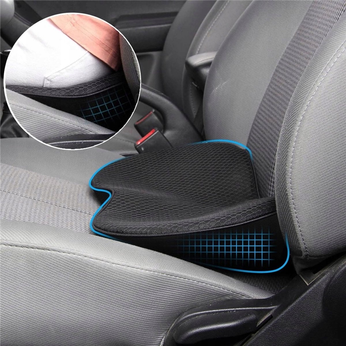 Ergonomische Zitkussen met Traagschuim voor Autostoel & Kantoor