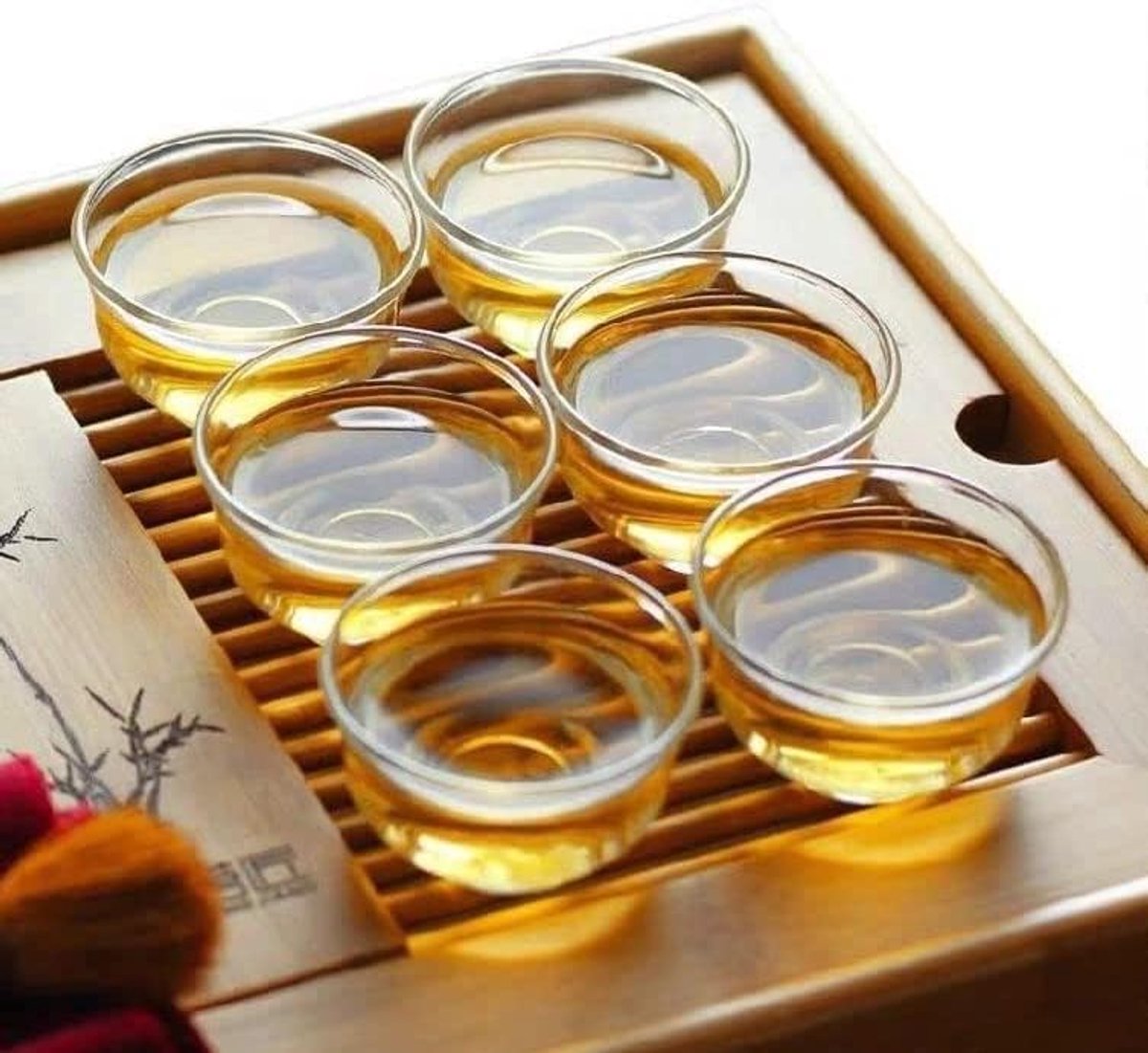 Chinese Tea Trial Cup, Small Glass Tea Cup Kung Fu Tea Cup, Tea Cup Set of 6, Mini Water Glass for Green Tea, Oolong - ShopVlot