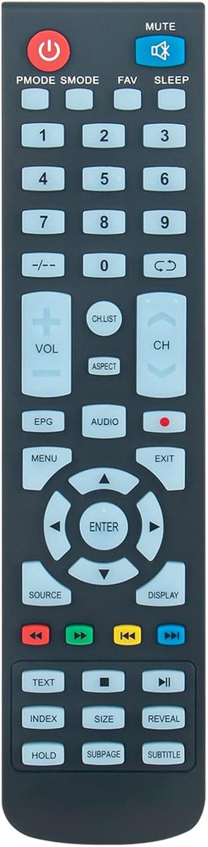 ALLIMITY Remote Control Compatible with JVC Brandt OK TV B1960HD-LED ODL24671H-SB LT-32HG82WU LT-19HA82U LT-28HA82U - ShopVlot