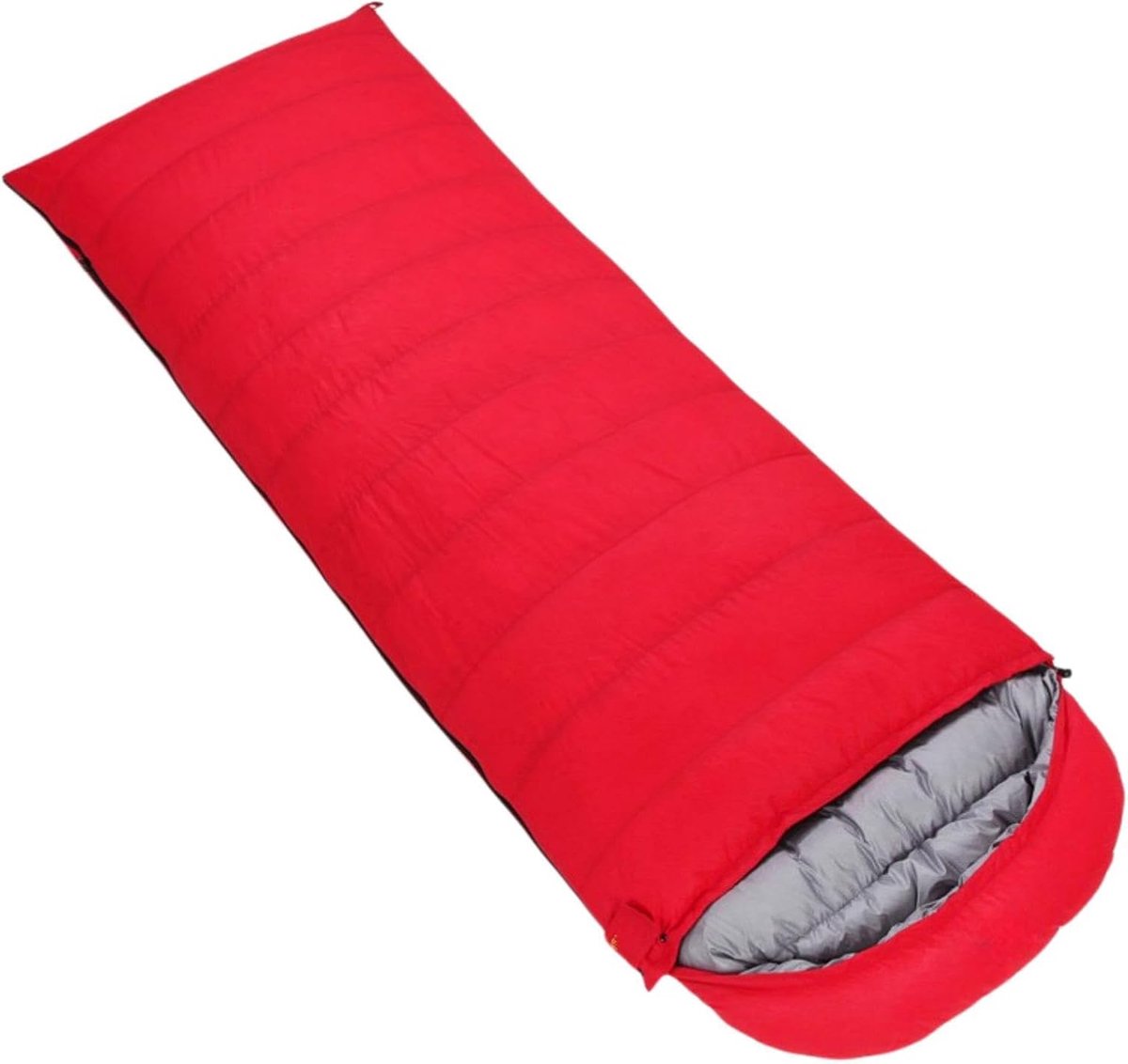 Donzen Slaapzak - Warme Slaapzak Kamperen - Buiten Overnachten - Waterdicht Winddicht - 210x80 cm - Rood