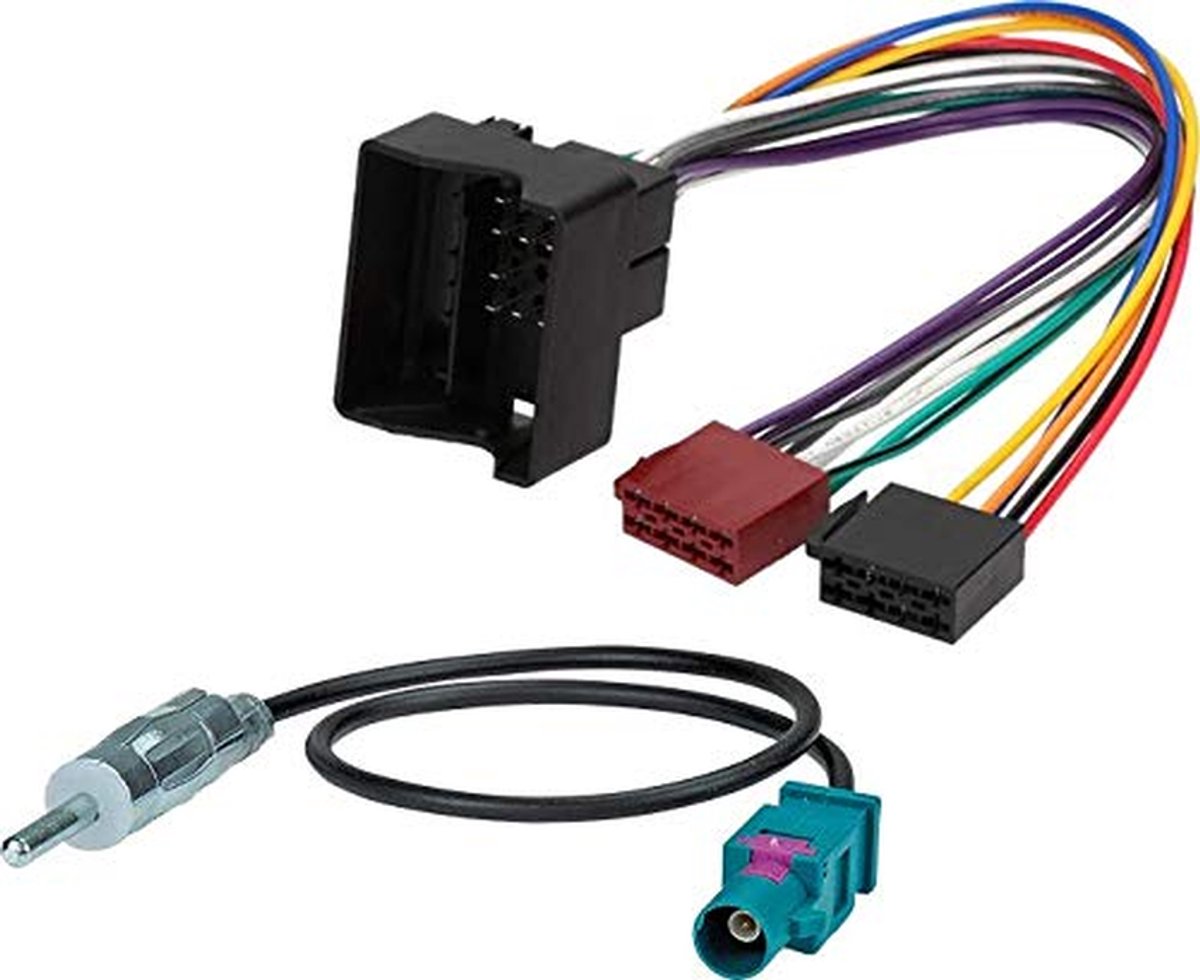 Radio Adapter Kabel - ISO Antenne - Auto Audio - Specifieke Compatibiliteit - 18.6 cm - Zwart