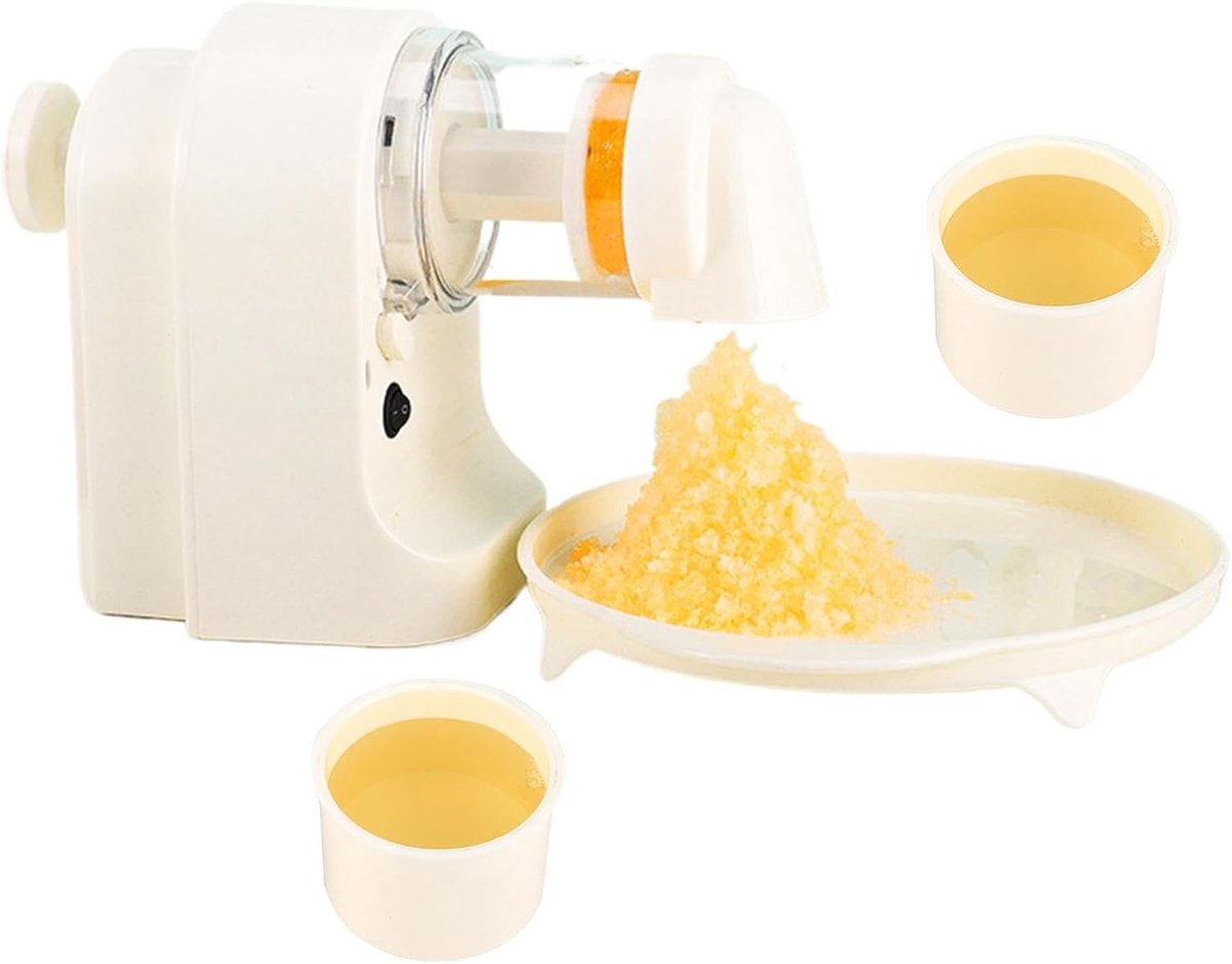 IJs Crusher - Sneeuw Kegel Machine - Drankjes Maken - Draadloos Werken - 25.5 x 13.5 cm - Wit