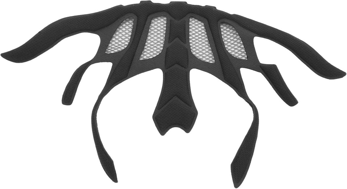 Fietshelmpads - Helmvoering Kussens - Helm Comfort Verhoging - Wasbaar Duurzaam Materiaal - 17 x 10 x 4 cm - Zwart