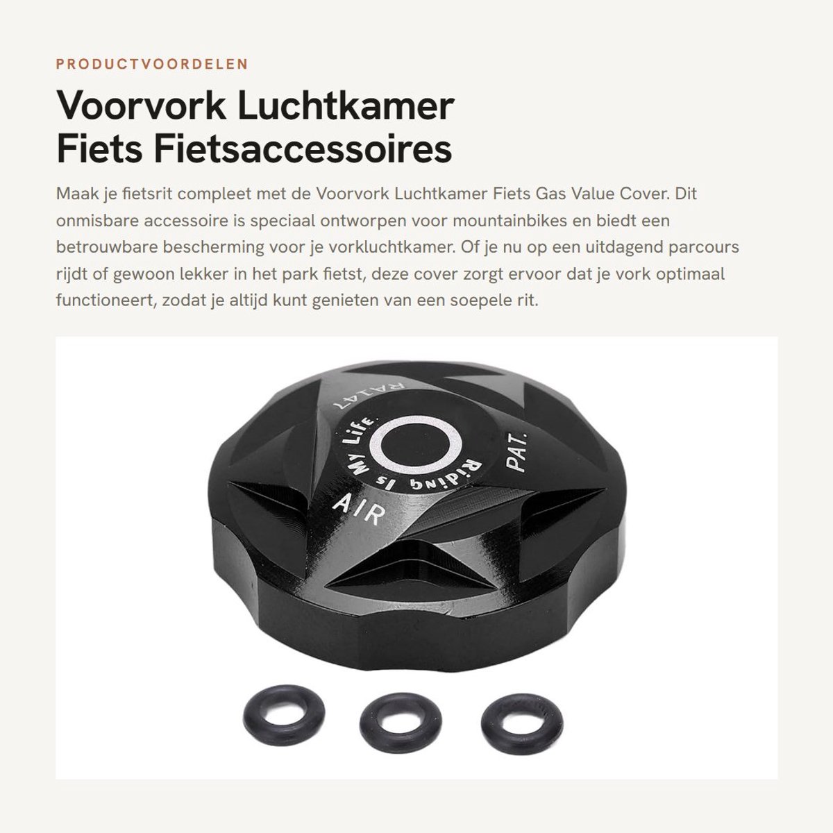 Dailygoods- Luchtkamer Fiets - Voorvork Cover - Mountainbike