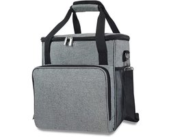 Koffiezetapparaat Tas - Reistas Koffiemaker - Veilig Vervoeren - Waterdicht Scheurvast Nylon - 30x34x18cm - Grijs
