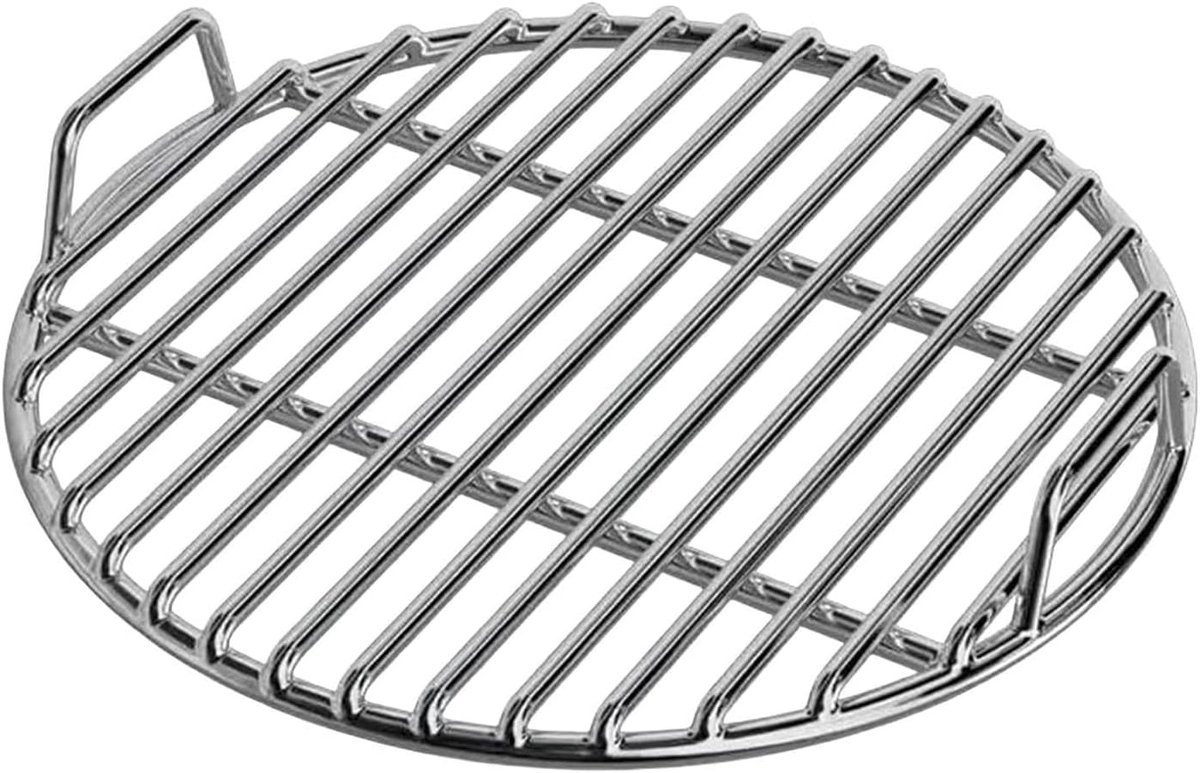 Grillrek Rond BBQ Rooster Kookoptrek Buiten Koken Roestvrij Staal 36 cm Zilver