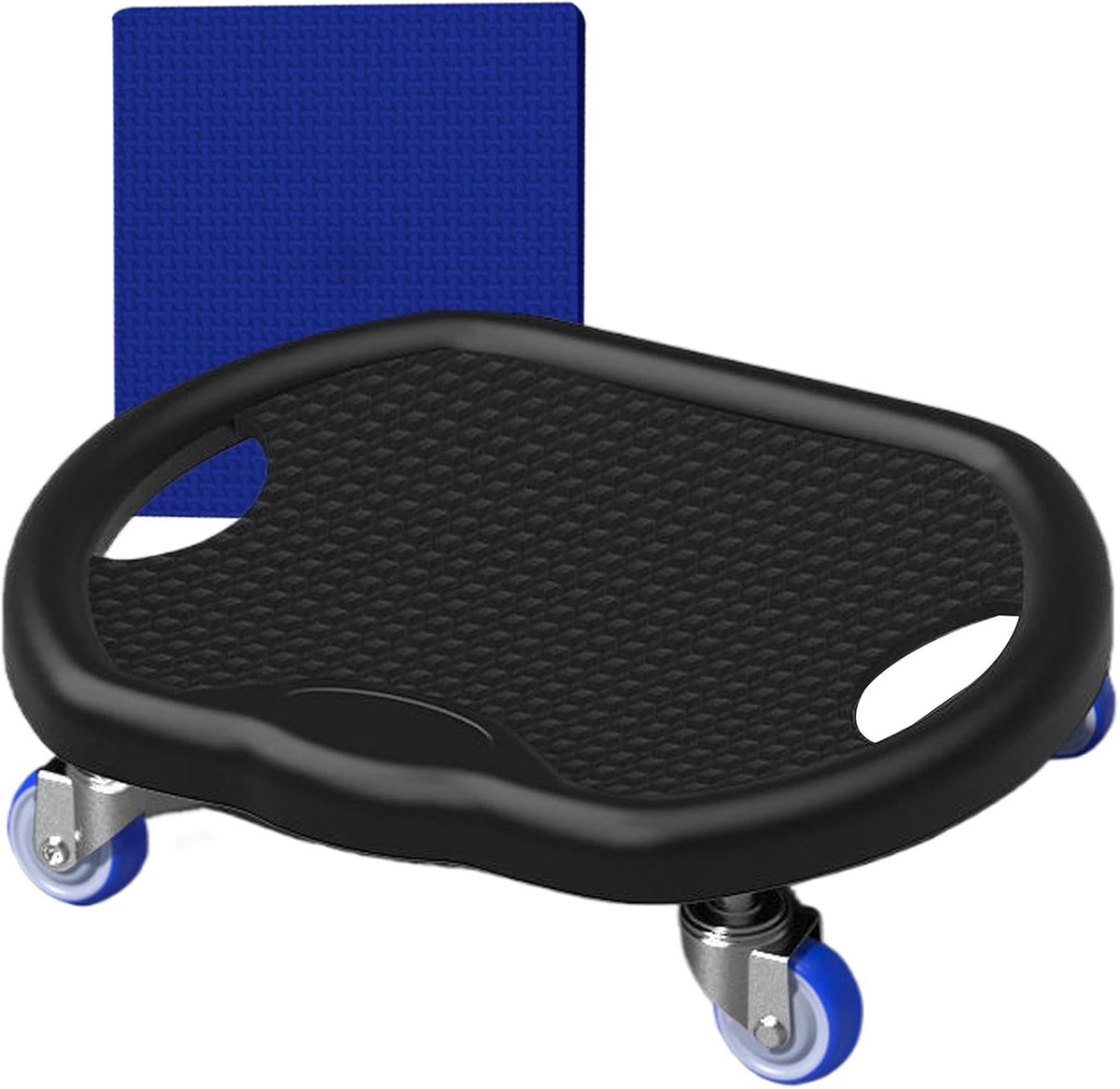 Buikroller - Buikspiertrainer - Thuis Fitness - Geluidsarme Werking - 32x27x9 cm - Zwart