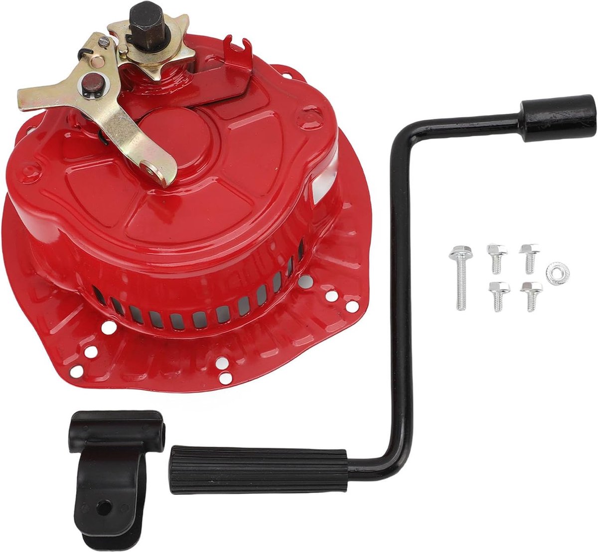 Handkruk Starter - Motor Starter - Machine Starten - Alle Metalen Constructie - 23 x 15 cm - Zilver
