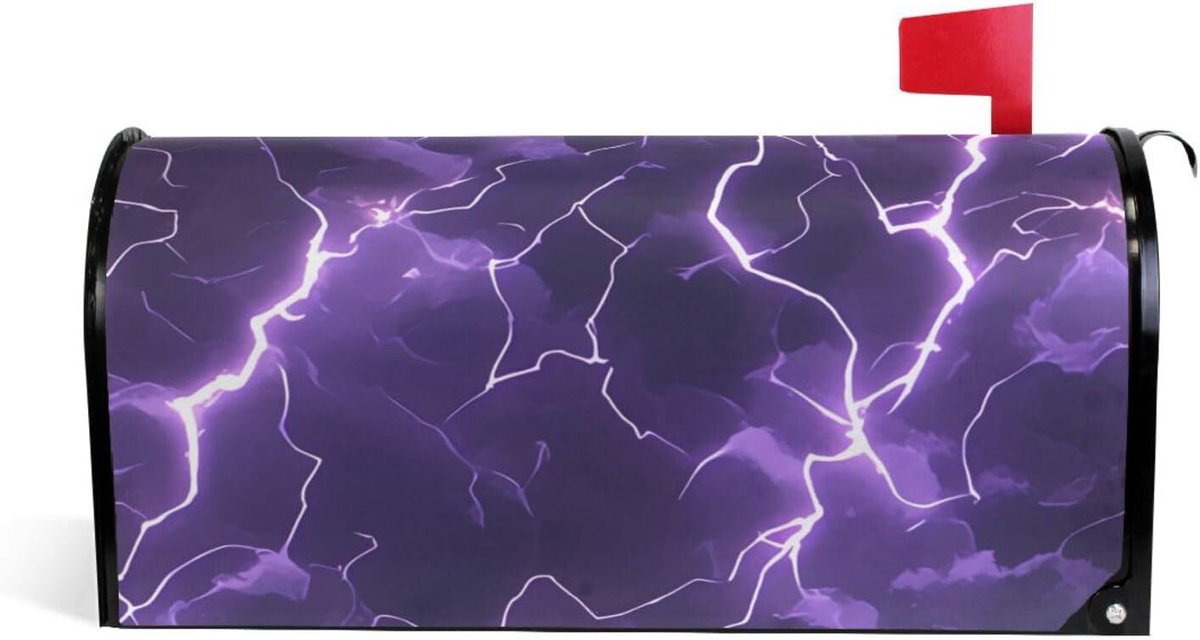 Brievenbushoezen - Magnetische Covers - Buiten Decoratie - Waterdicht Oxford Materiaal - Standaard Maat - Paars Safari