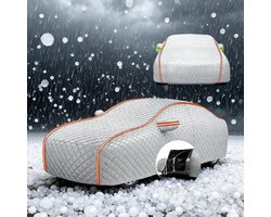 Autohoes - Voertuighoes - Bescherming tegen weersinvloeden - Hagel- en UV-bestendig - Universele pasvorm - Grijs