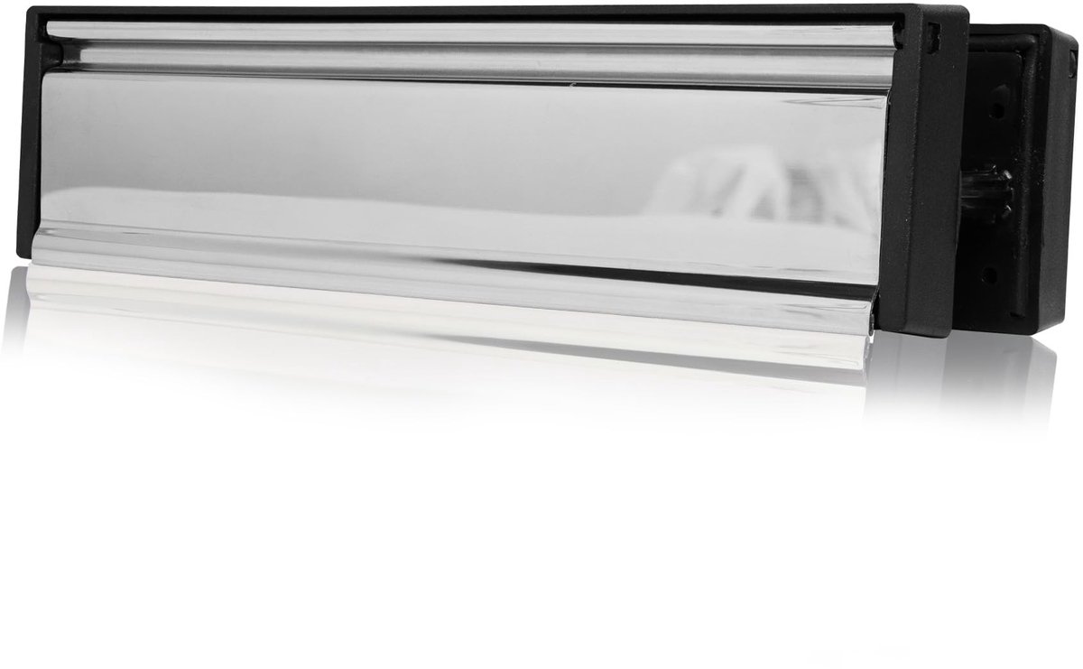 Dailygoods- Brievenbus Premium Tochtbestendig - Antivandaal - Telescopisch - Mat Kunststof - 180 Graden Opening - Voor UPVC-Deuren - Postbus