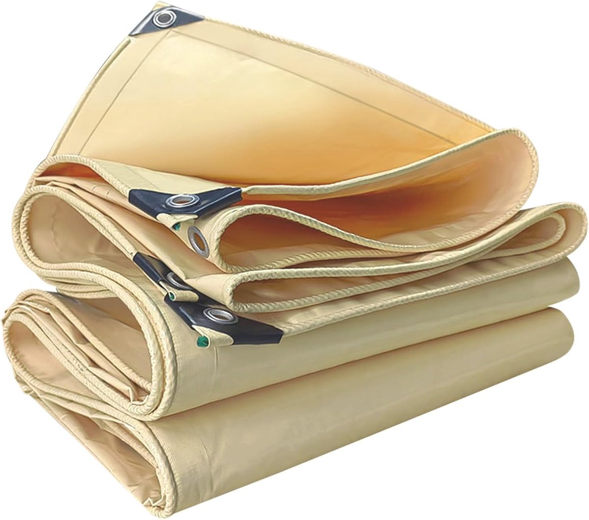 Waterdicht Zeildoek - Robuuste Tarp - Bescherming Buiten - Versterkte Ogen - 2x2m - Beige