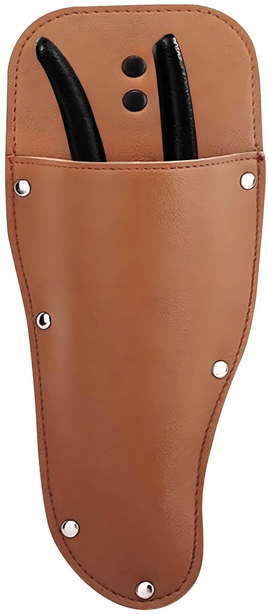 Dailygoods - Beschermhoes voor tuinschaar, PU-lederen riemtas voor tuinschaar, tuinwerktas voor schaar, beschermhoes van leer voor schaar