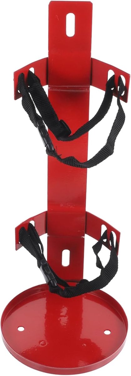 Brandblusser Houder - Wandbevestiging Beugel - Veiligheid Thuis - Sterke Draagkracht - 45x19x19CM - Rood