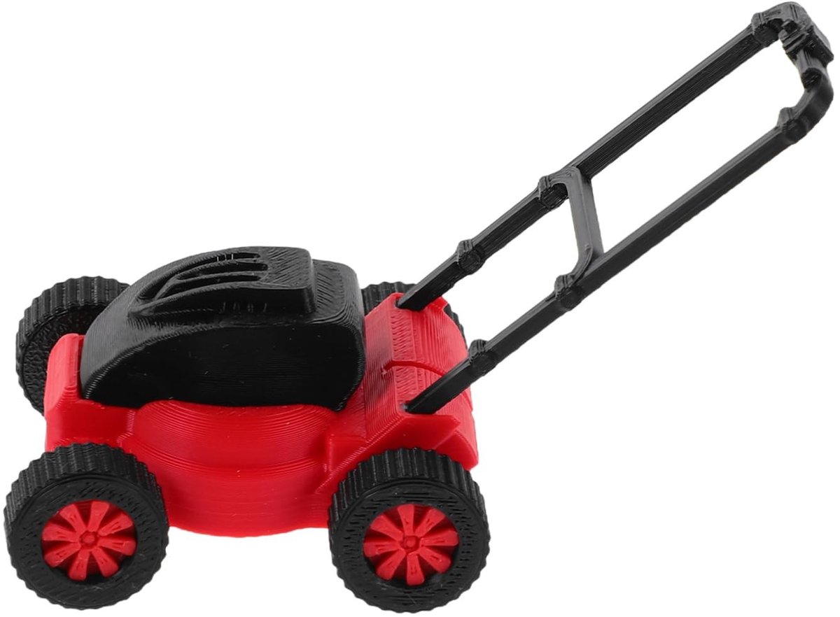 Dailygoods- Miniatuur Grasmaaier - Realistisch Tuingereedschap - Poppenhuisdecoratie - Micro Landschapsaccessoire - Compact en Aanpasbaar - Gedetailleerd Figuur