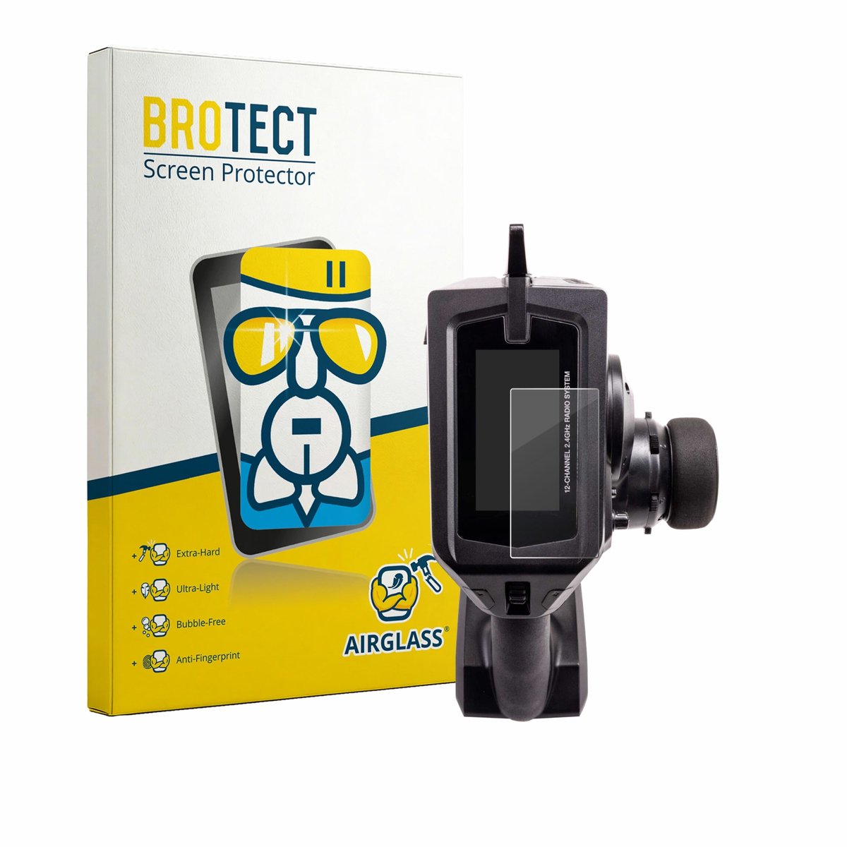 Screenprotector voor Spektrum DX Pro Plus Beschermglas transparant