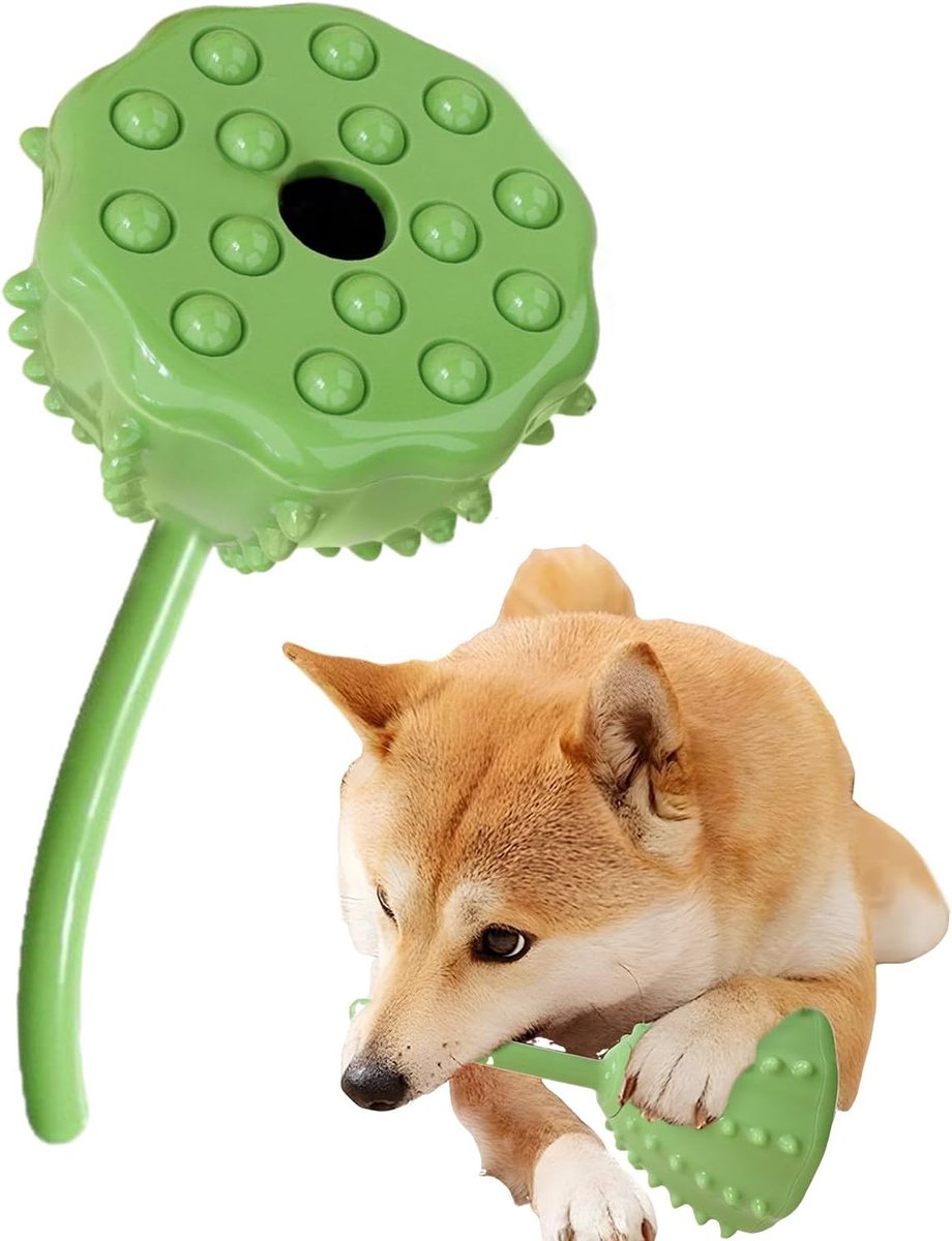 Honden Snackbal - Interactief Kauwspeelgoed - Mentale Stimulatie - Hygiënisch Ontwerp - 17x10x10 cm - Enkel kenmerk
