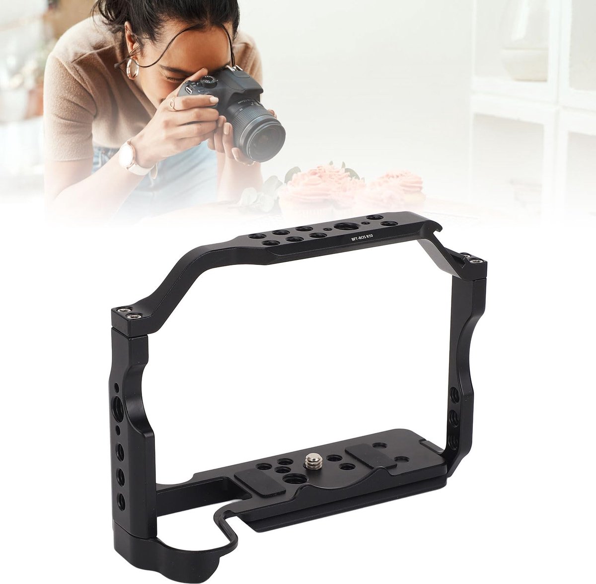 Dailygoods- Camerakooi Aluminiumlegering - Uitbreidbaarheid Accessoires - Antislipkussen - Nauwkeurige Openingen - Schokbestendig - Hoge Sterkte - Camera Rig
