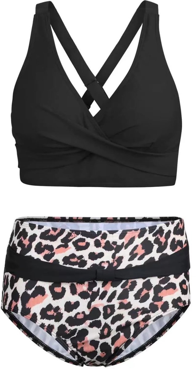 Dailygoods- Bikiniset Dames - Push-up Kraag - Badmode - Sneldrogend - Ademend - Geschikt voor Zwemmen en Strand - Badpak