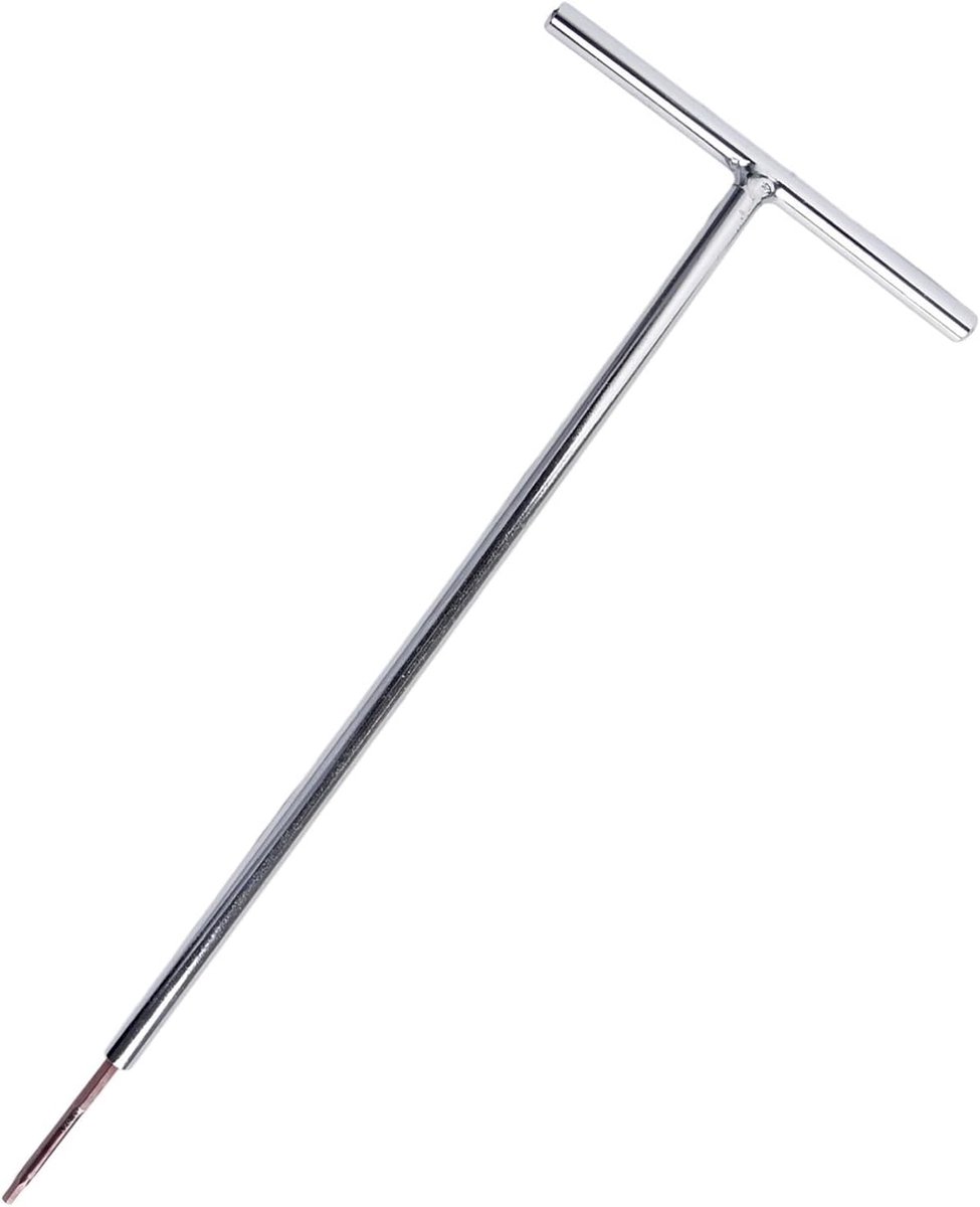 T-sleutel inbussleutel - Torx schroevendraaier - Precisie reparaties - Gehard staal - H3 T40 - Zilver Rood