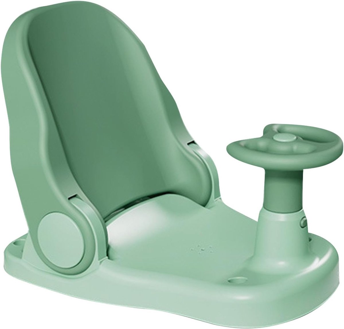 Kinder Douchestoel - Opvouwbaar Zitje - Veilig Baden - Met Zuignappen - 38 x 28.5 cm - Groen/Roze