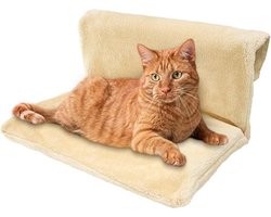 Dailygoods - Cat Bed for Heaters, kattenverwarmingsligstoel met behaaglijke pluche hoes, knuffelige kattenverwarmingsligstoel, kattenhangmat heating, verwarmingsligstoel katten voor alle radiatoren
