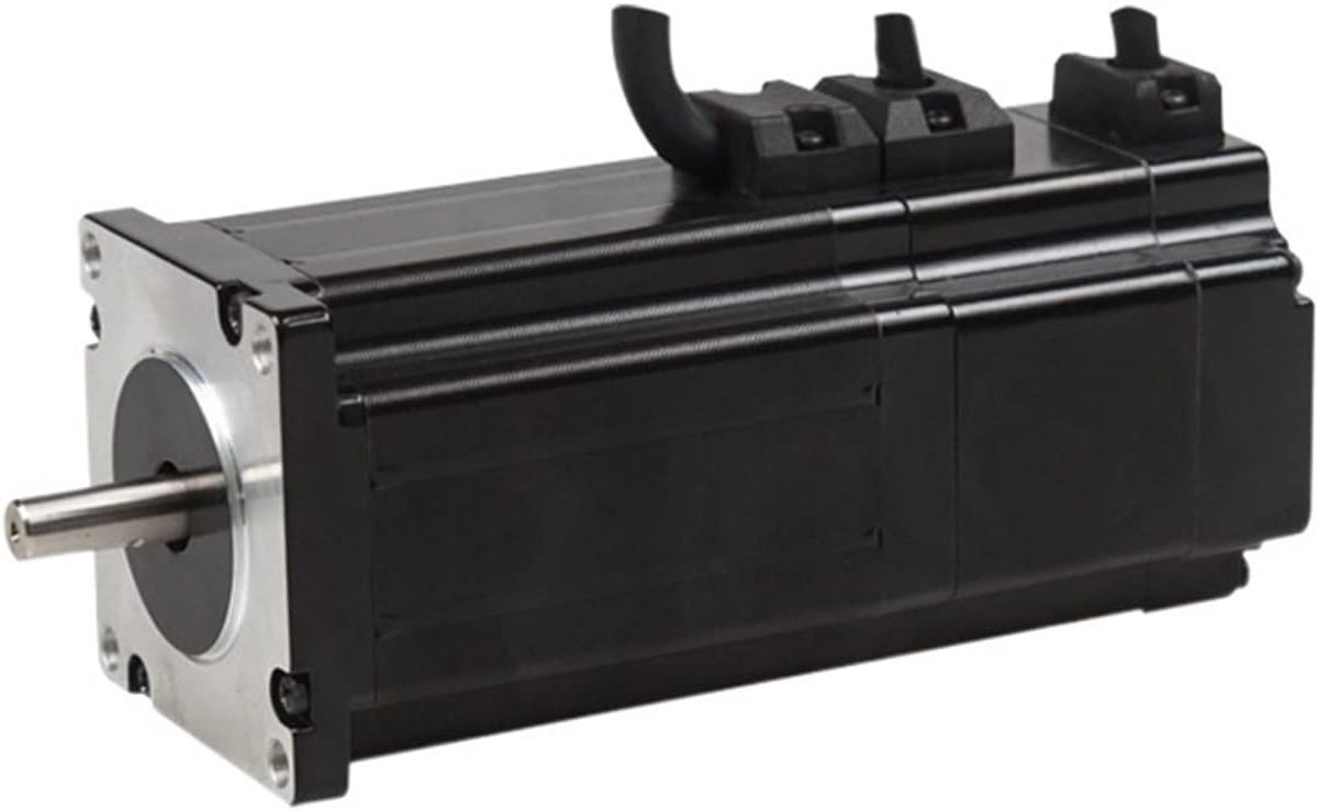 Stepper Motor - Industriële Motor - Robotica Besturing - Hoge Koppel Stabiliteit - 60MM Flens - Zwart