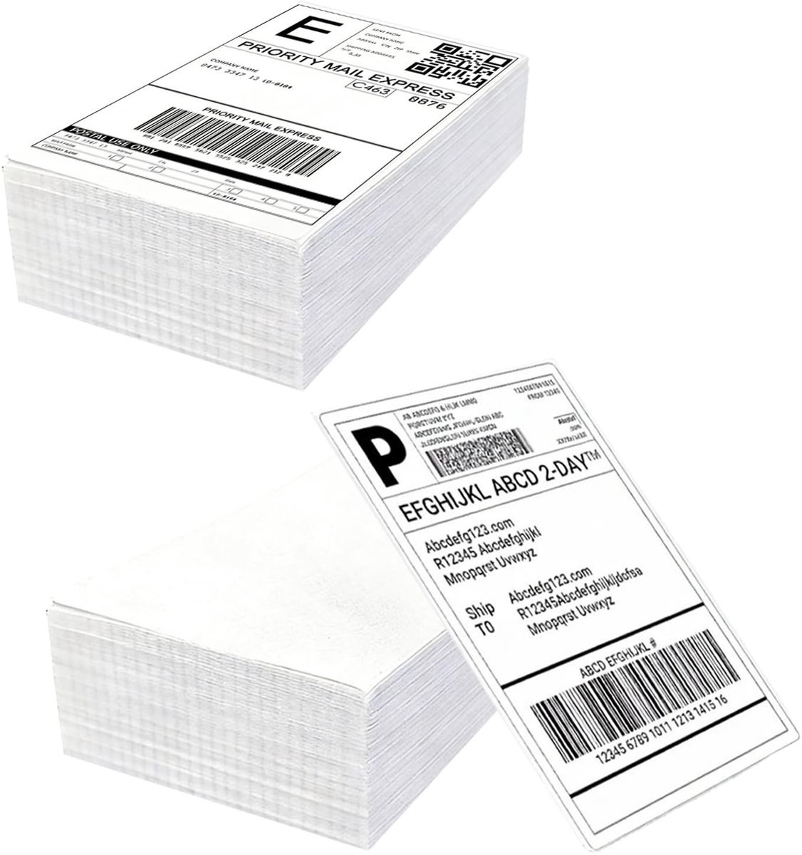 Dailygoods- Verzendlabels 500 Vellen - Zelfklevend 4 x 6" (100 x 150 mm) - Thermische Labels - BPA-vrij - Adresetiketten - Geschikt voor Meeste Labelprinters - Etiketten