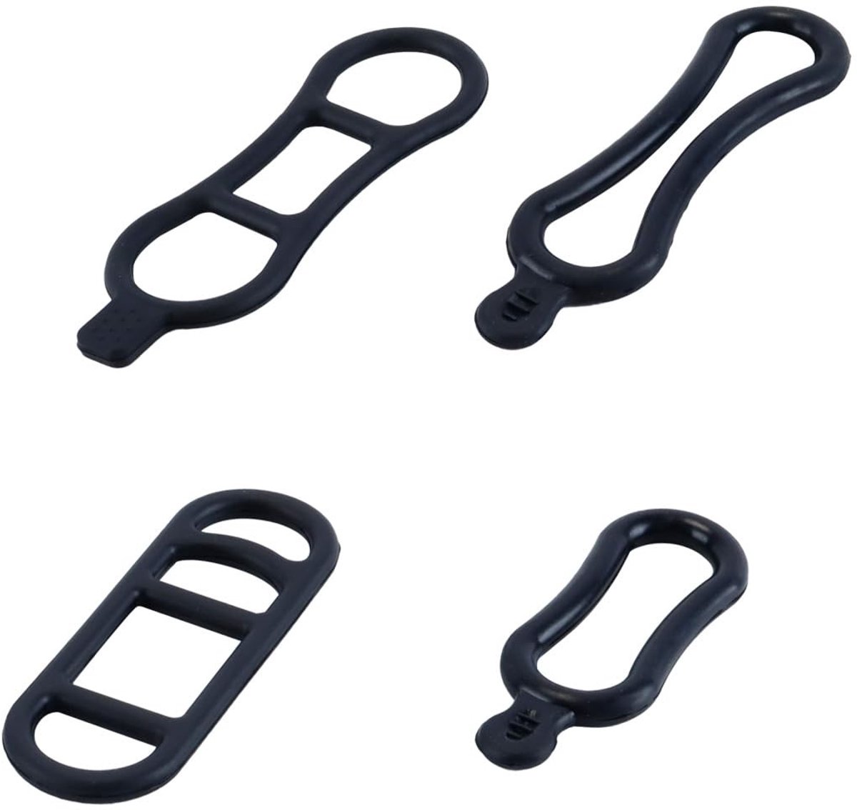 Dailygoods - 4 Stuks Siliconen Fietslichtbanden voor Vervanging van Fietslampbevestiging
