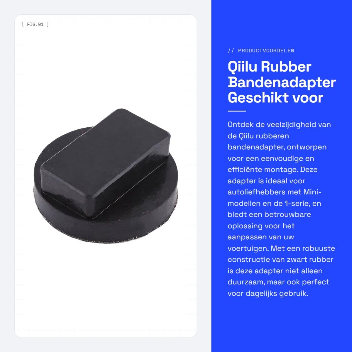Dailygoody - Qiilu Rubber Bandenadapter - Geschikt voor Mini en