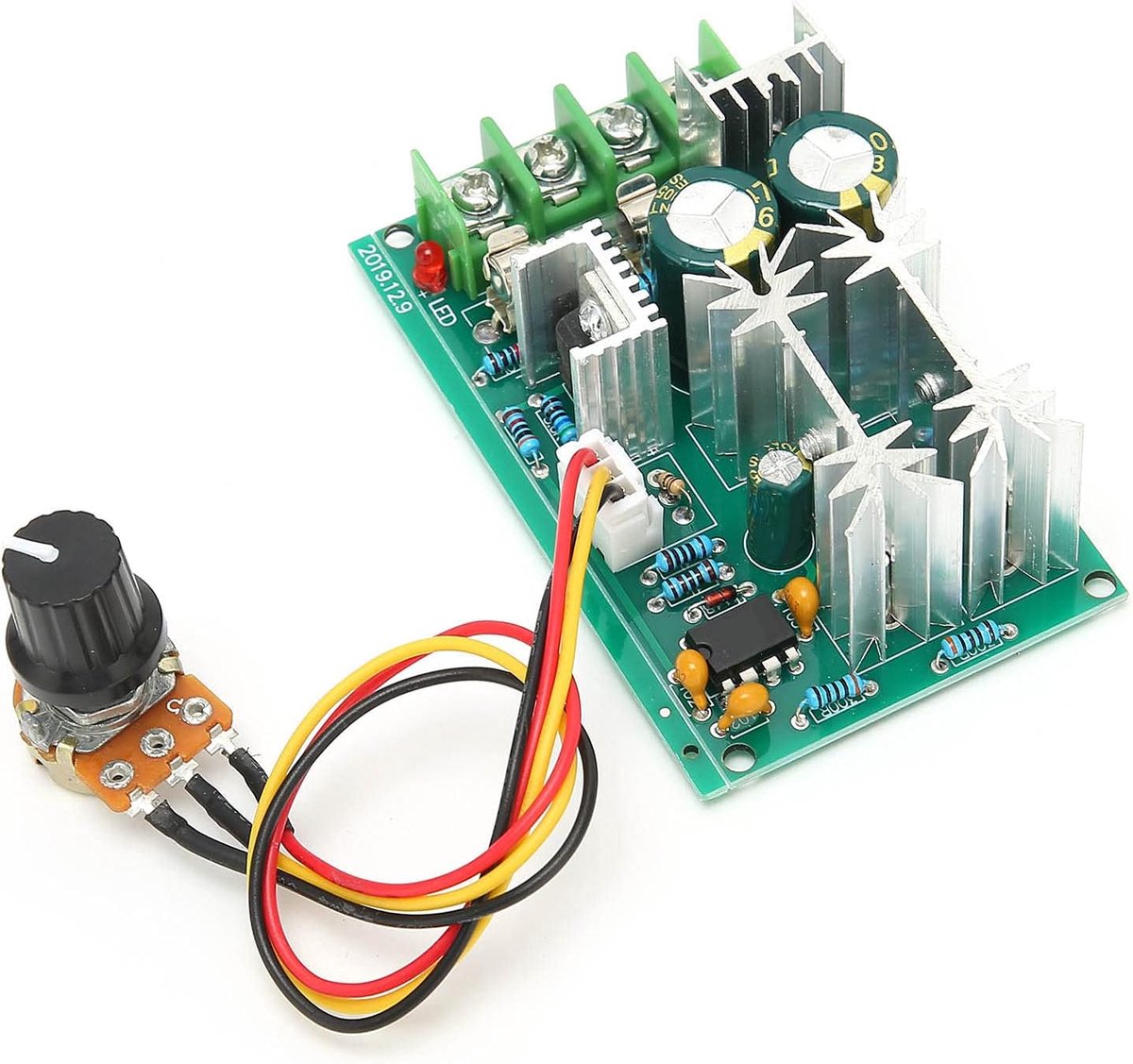 Motor Snelheidsregelaar - PMW Module - Motoren Sturen - Compact Ontwerp - 10 x 6 x 3 cm - Zwart