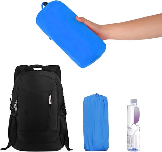Opblaasbare Slaapmat - Luchtmatras Kamperen - Outdoor Ontspanning - Zelfopblaasbaar - 195x60x5cm - Blauw — afbeelding 3