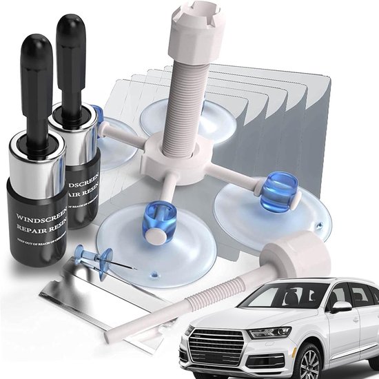 Autoruit reparatieset - Voorruit reparatie - Snelle reparatie - Geavanceerde hars - 10 cm - Transparant
