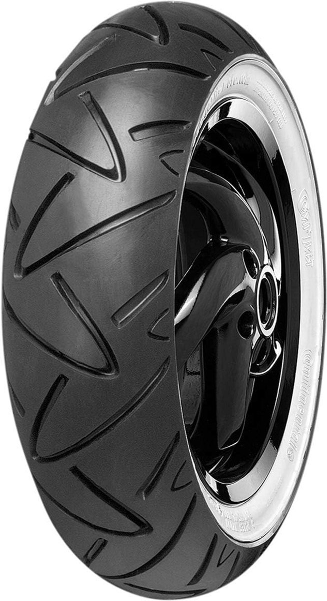 Motorband - Scooterband All Season - Veilig Rijden - Asymmetrisch Loopvlak - 100/90-10 - Zwart