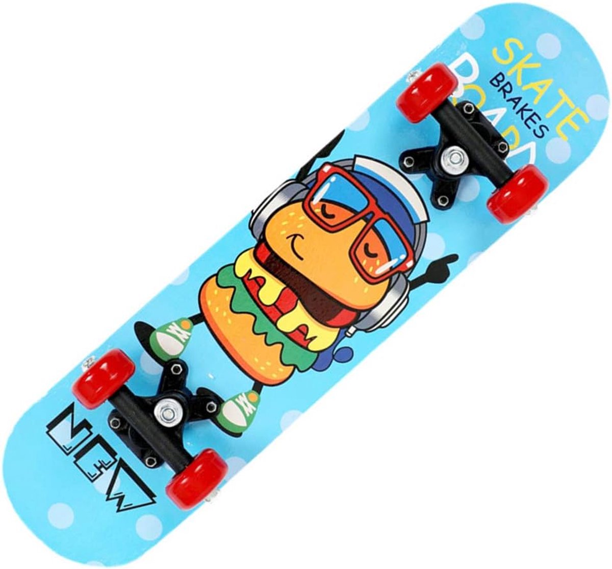 Compleet Skateboard Outdoor Board Leren skateboarden Dubbel kick ontwerp 60 cm Creatief
