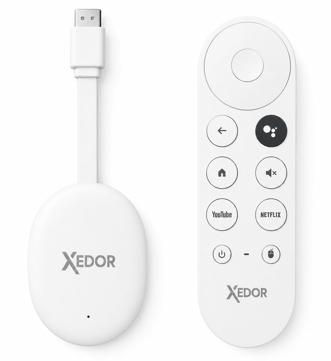 Xedor® Streamr - Android TV Box - 4K TV Stick - Streaming Box - TV Dongle - 16GB - WiFi 6 - Android 12 - Netflix, YouTube, Videoland & Disney+ - Wit