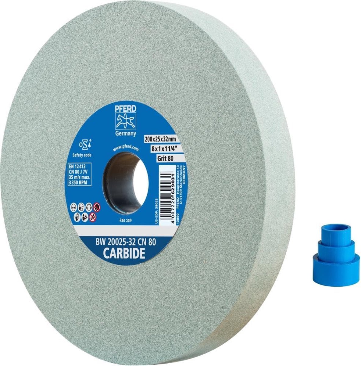Slijpschijf Carbide - Schuurwiel - Harde materialen slijpen - Lange levensduur - 200x25x32mm - Groen