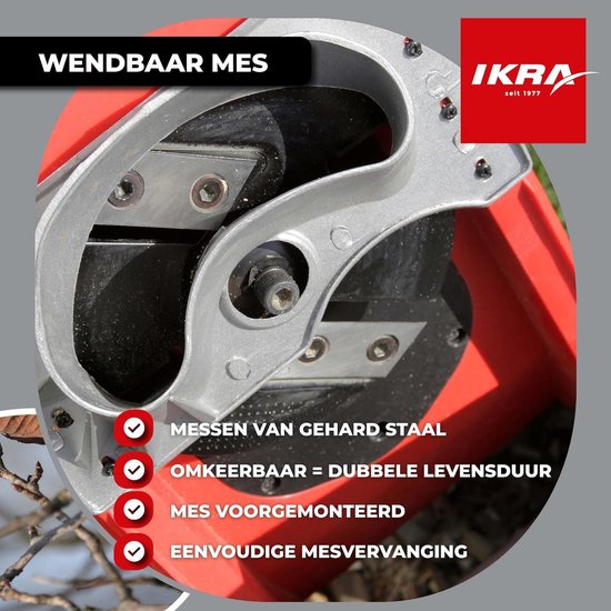 Elektrische Hakselaar Messenhakselaar IMH 2500 - incl. veiligheidsbril - Opvangzak - 2x reservemessen van Merkloos	 — afbeelding 2