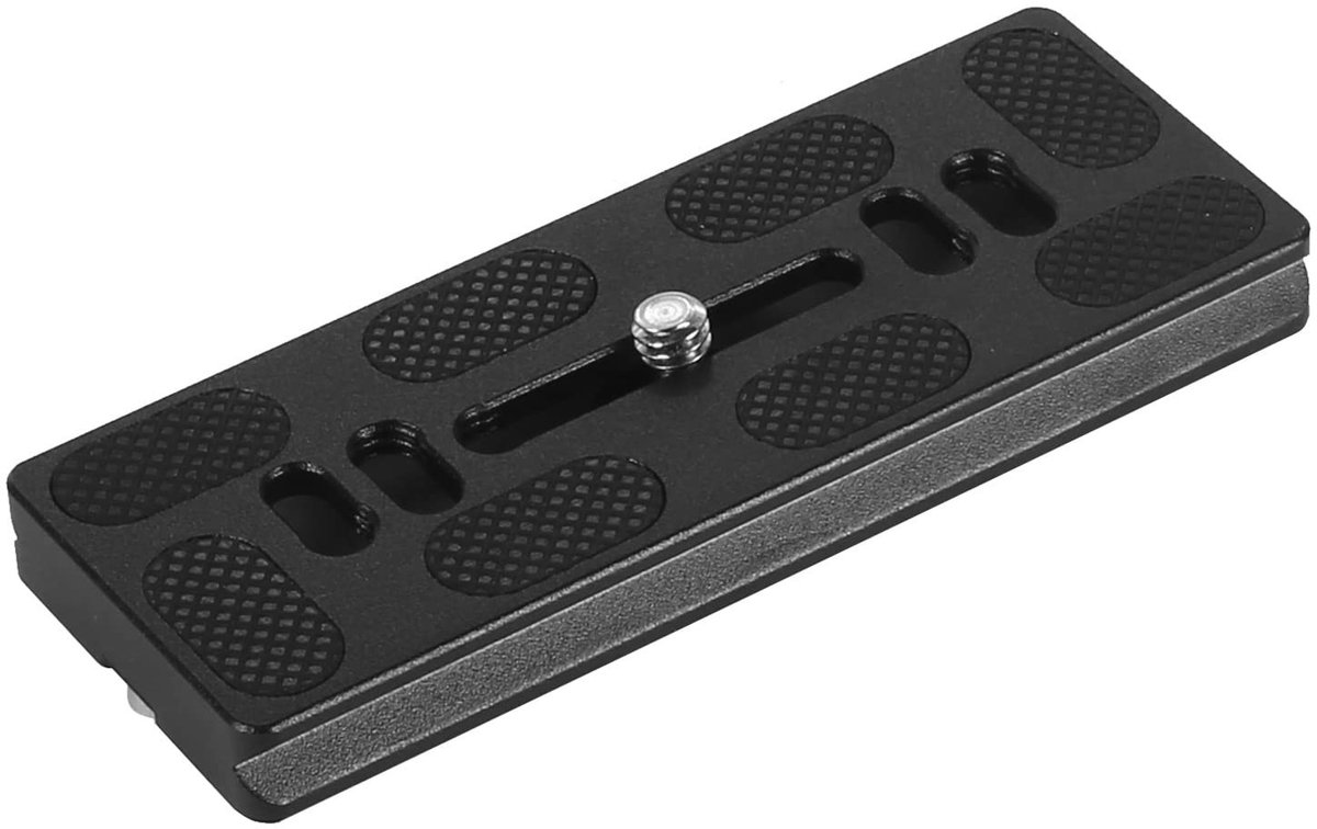 Dailygoods- Snelspanner Aluminiumlegering - Snelwisselplaat - Antislip - Lichtgewicht - Draagvermogen 2-5 kg - Afmetingen 10 x 3,7 cm - Quick Release Plate