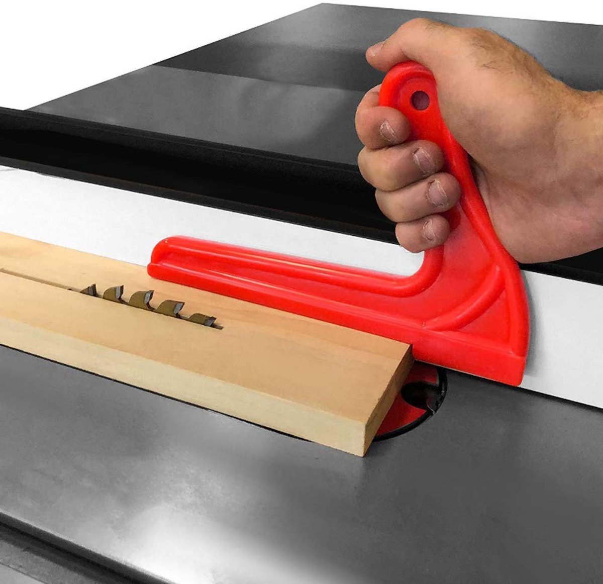 Dailygoods- Push Stick Veiligheid - Houtbewerking Tool - Ergonomisch Handvat - Duurzaam Materiaal - 4 Stuks - Beschermende Handzaag - Houtbewerkingshulpmiddel