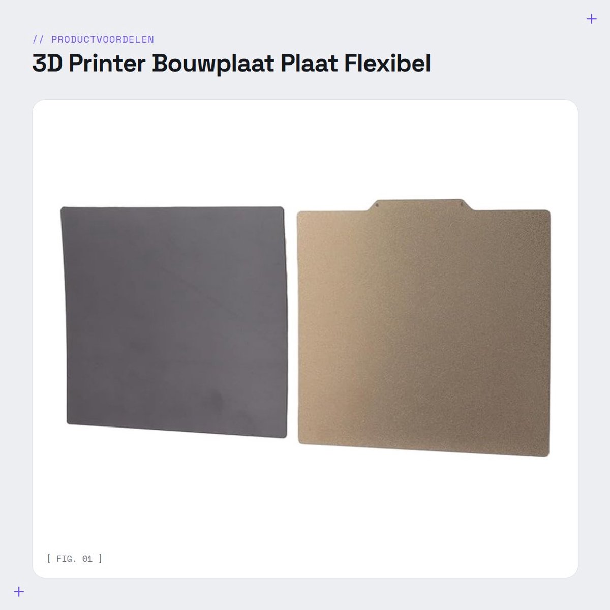 Dailygoods- Bouwplaat 220 x 240 mm - PEI Plaat - Magnetische Basis - Dubbelzijdige Coating - Flexibele Plaat - Geschikt voor 3D Printer - Printbed