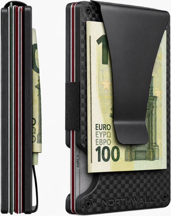 Portefeuille Nortwall Carbon - Titulaire de la carte de crédit unisexe