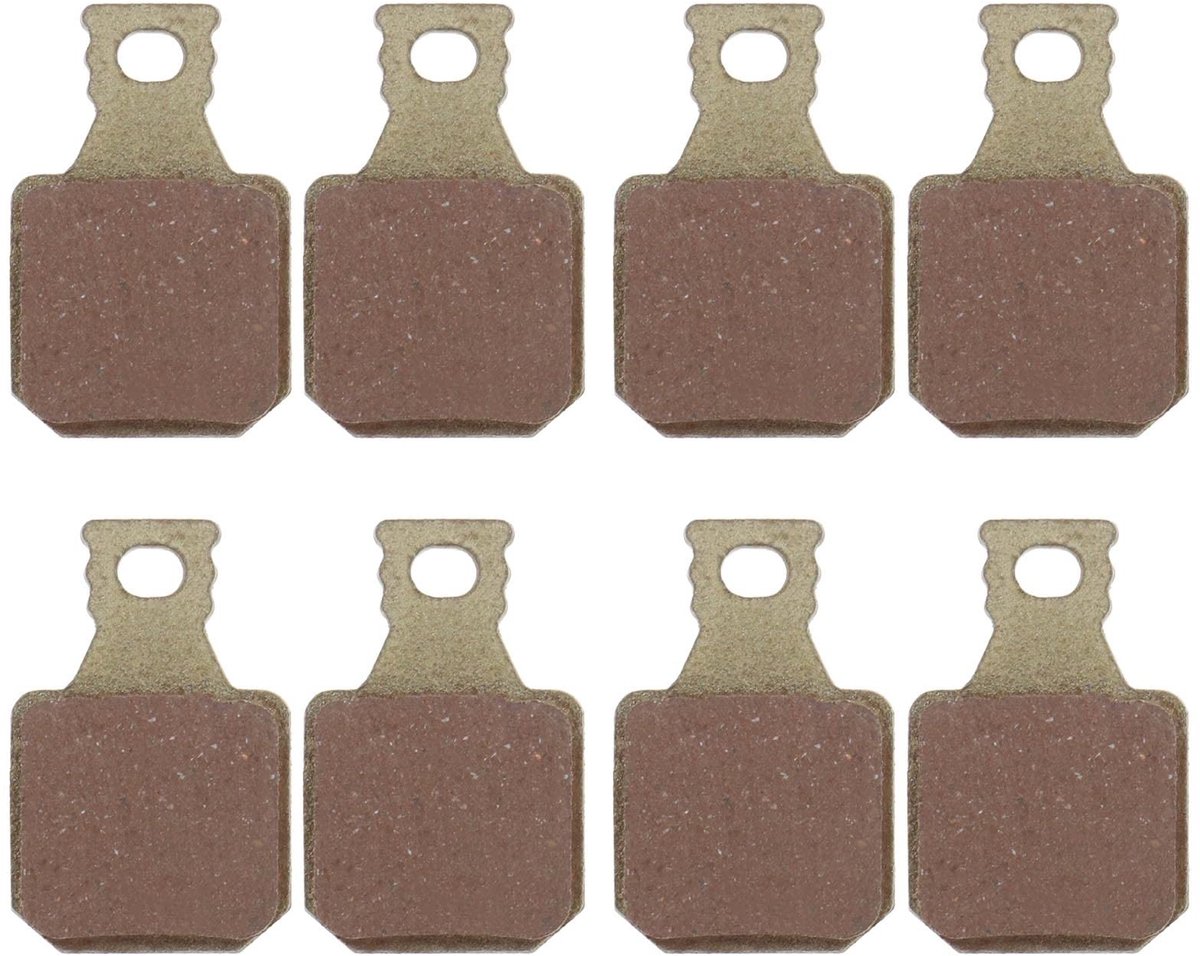Dailygoods - Fietsremblokken - Schijfremmen - Hoogwaardige kwaliteit - Goud - Gesinterd metaal - Compatibel met Magura MT5 MT7 - 4 paar