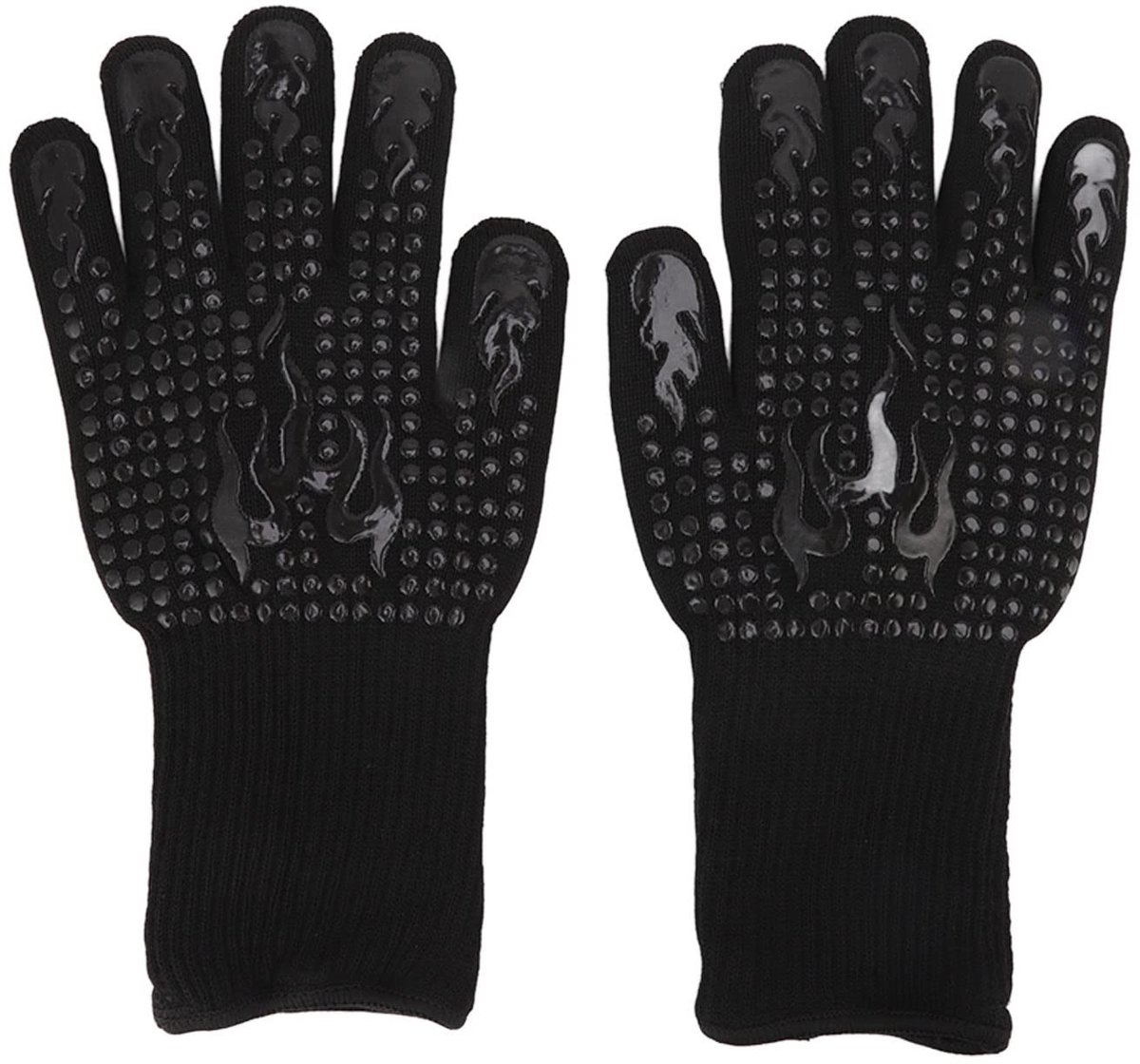Dailygoods- Ovenhandschoenen Hittebestendig 800℃ - Siliconen - Wasbaar - Lange Mouwen - BBQ-handschoenen - Vlamvertragend - Grillhandschoenen
