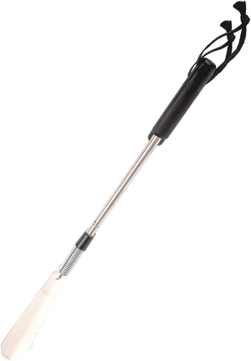 Uitschuifbare schoenlepel - Schoenhulp lang - Gemakkelijk schoenen aan - Verstelbare lengte - 80 cm - Metaal